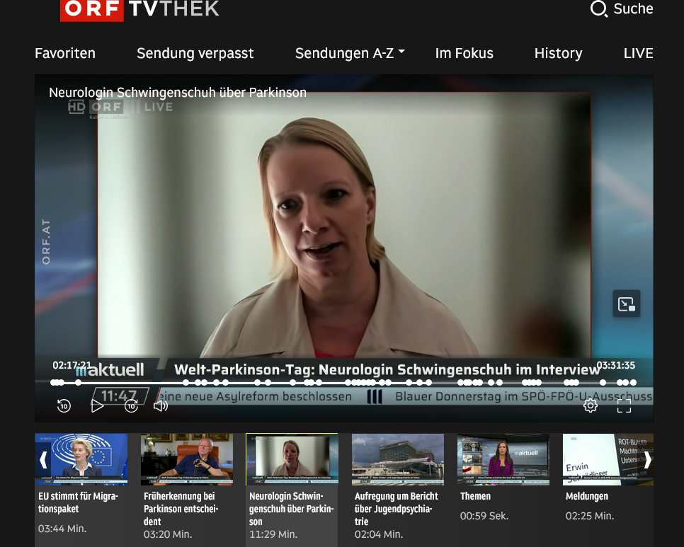Interview auf ORF III